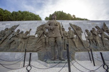 Çanakkale, Türkiye / 26 Mayıs 2019: Mustafa Kemal Atatürk ve Türk