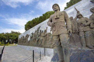 Çanakkale, Türkiye / 26 Mayıs 2019: Mustafa Kemal Atatürk ve Türk