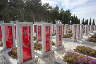 Çanakkale, Türkiye - 26 Mayıs 2019: Çanakkale Şehitler Anıtı