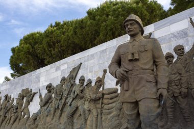 Çanakkale, Türkiye / 26 Mayıs 2019: Mustafa Kemal Atatürk ve Türk