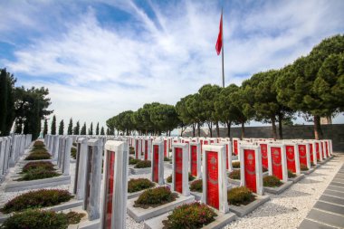 Çanakkale, Türkiye - 26 Mayıs 2019: Çanakkale Şehitler Anıtı