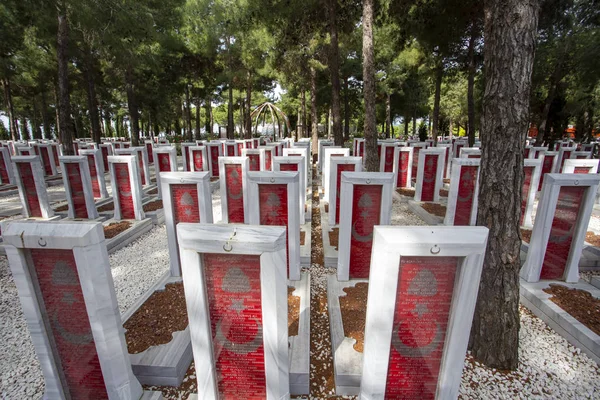 Canakkale Turquia Maio 2019 Cemitério Militar Memorial Dos Mártires Canakkale — Fotografia de Stock