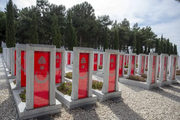 Canakkale Turquia Maio 2019 Cemitério Militar Memorial Dos Mártires Canakkale — Fotografia de Stock