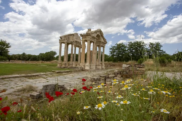 Antiga cidade de Afrodísias, Aydin / Turquia. conceito de viagem phot — Fotografia de Stock