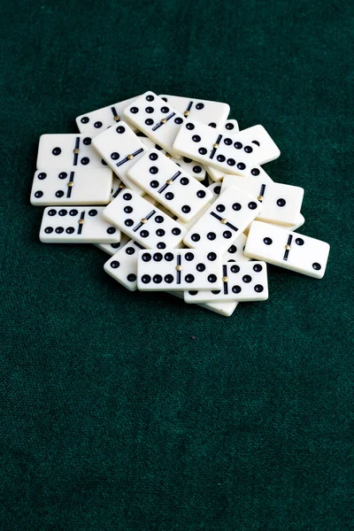 Vallende Dominostenen Domino Effect Het Domino Spel — Stockfoto