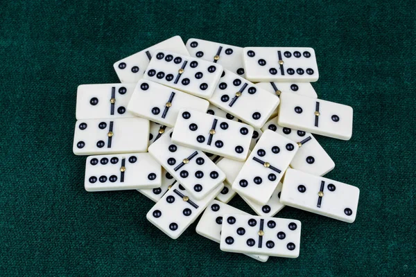 Vallende Dominostenen Domino Effect Het Domino Spel — Stockfoto