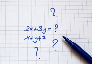 El 'in yakın çekimi Matematiksel Formüller. Eğitim kavramı