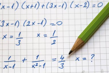 El 'in yakın çekimi Matematiksel Formüller. Eğitim kavramı
