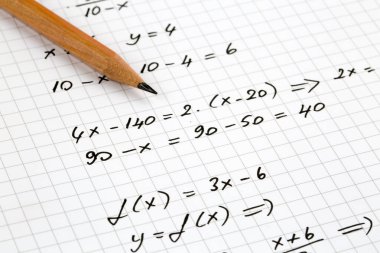 El 'in yakın çekimi Matematiksel Formüller. Eğitim kavramı