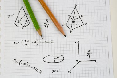 El 'in yakın çekimi Matematiksel Formüller. Eğitim kavramı