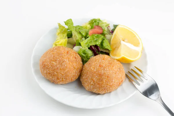 Traditional Delicious Turkish Foods Bulgur Meatball Icli Kofte — Stock Photo, Image