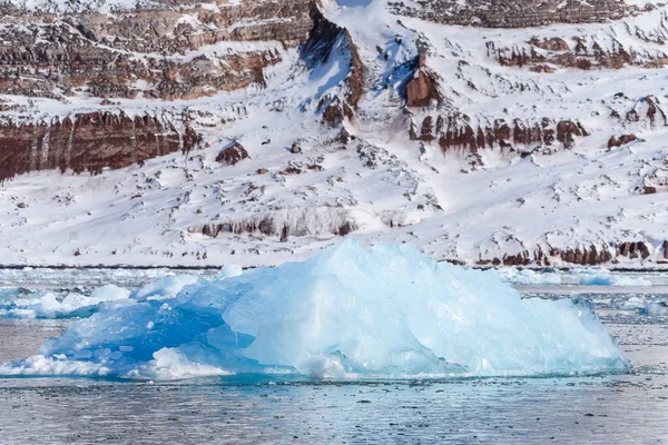 Norway Krajobraz Lód Natura Gór Lodowca Spitsbergen Longyearbyen Svalbard Arktyczny — Zdjęcie stockowe