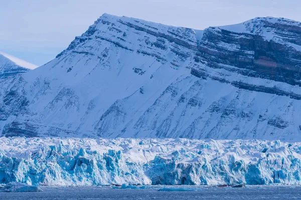 Norwegen Landschaft Eis Natur Der Gletscherberge Spitzbergen Longyearbyen Spitzbergen Arktischer — Stockfoto