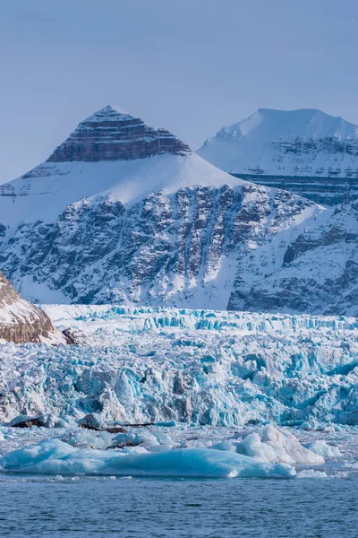 Naturaleza Hielo Paisaje Noruega Las Montañas Glaciar Del Cielo Atardecer —  Fotos de Stock