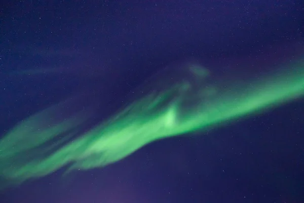 Polar Arctische Noorderlicht Aurora Borealis Hemel Ster Noorwegen Spitsbergen Longyearbyen — Stockfoto