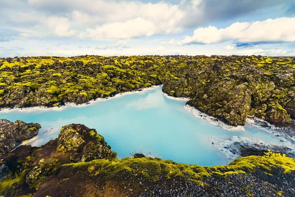Блакитна Лагуна Поблизу Рейк Явіка Ісландії Знаменитий Ісландський Арктичних Термального — стокове фото