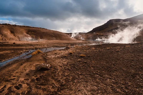 Sulfur Renewable Energy Sources Iceland Landscapes Beautiful Nature Desert Mountains — Stock Photo, Image