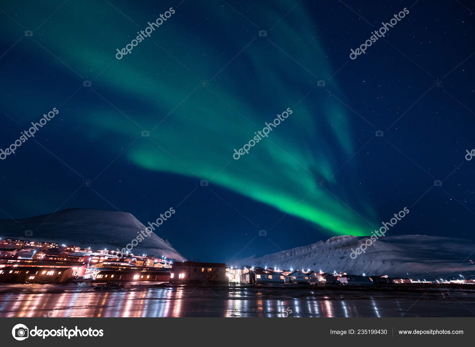 Polar Arctic Northern Lights Aurora Borealis Sky Star Norway Svalbard Stock Photo Image By C Bublik Polina
