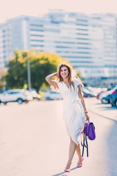 Emotionale Frühling Sommer Porträt Der Mode Stilvolle Sexy Junge Hipster — Stockfoto