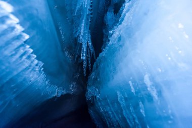 Kutup kutup Kuzey Buz Mağarası Norveç Svalbard Longyearbyen City '  