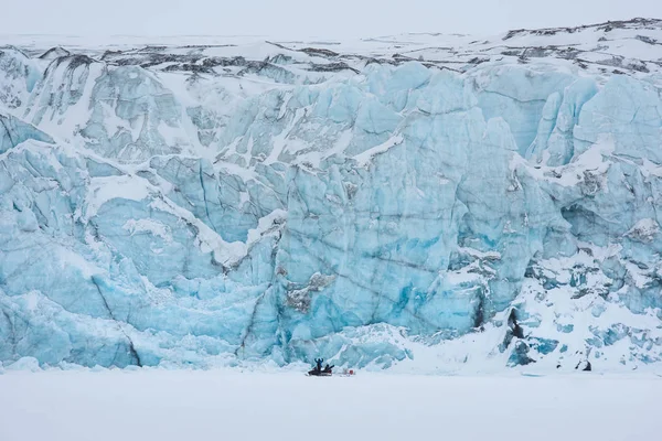 Norvégia Táj Jég Jellege Gleccserhegyek Spitsbergen Longyearbyen Svalbard Sarkvidéki Óceáni — Stock Fotó