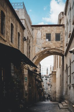 Kudüs, İsrail. 28 Temmuz 2018. VIA Dolorosa