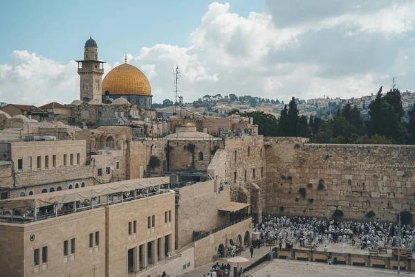 Єрусалим Ізраїль Липня 2018 Єрусалим Старого Міста Дахи Будинків Будівель — стокове фото
