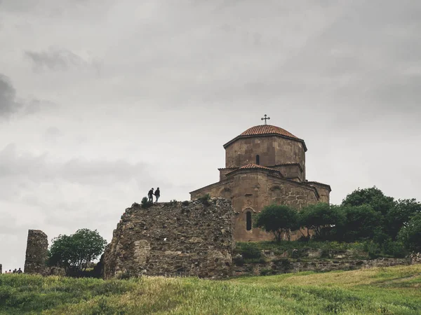 Jvari Monastary Georgien Mulen Dag — Stockfoto