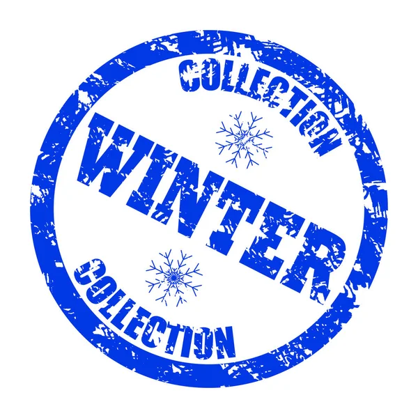 Зимняя Коллекционная Марка Розничного Магазина Изолирована Белом Мода Зимняя Коллекция — стоковый вектор