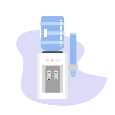 Su dağıtıcı, soğuk beyaz izole