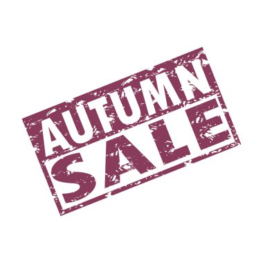 Sonbahar satış kauçuk pul doku, baskı vektör