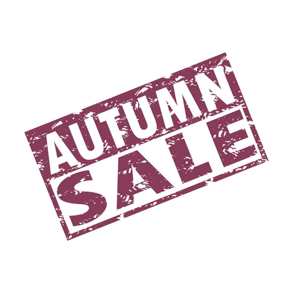 Sonbahar satış kauçuk pul doku, baskı vektör