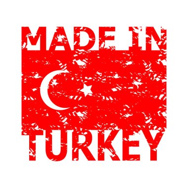 Hindi kauçuk damgası yapılmıştır. Doku Türk bayrağı