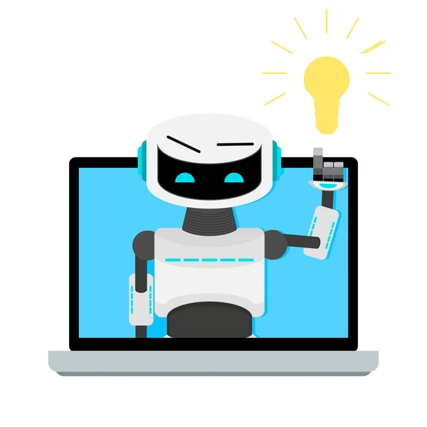 在线辅助机器人 网络建议和指南 在线支持 与机器人设计聊天服务 虚拟帮助聊天 矢量演示 — 图库矢量图片