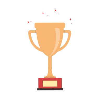 Altın kupa izole edildi, kazanan kadeh. Altın ödül, altın başarı ödülü, tören için birincilik ve element, zafer yarışması, kadeh illüstrasyonu