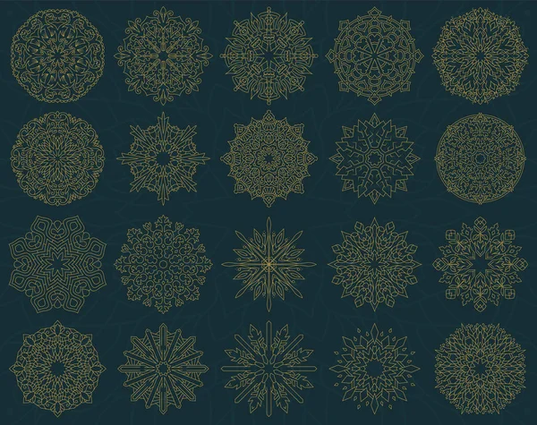 Mandala Décoratif Ornement Dessins — Image vectorielle