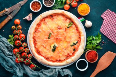 Pizza Margarita. Metniniz için boş alan.
