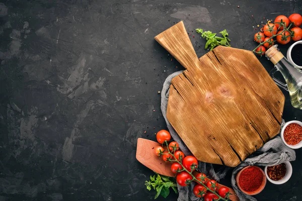 Food Background Cooking Old Background Free Copy Space Top View — Stock Photo, Image