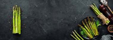 Kuşkonmaz, arka plan, siyah, demet, closeup, aşçı, yemek, mutfak, karanlık, diyet, yeme, gıda, taze, tazelik, gurme, yeşil, ızgara, sağlık, sağlıklı, madde, mutfak, yemek, doğal, doğa, beslenme, organik, çiğ, rustik, salata, sezon, se