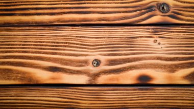 Kahverengi ahşap arka plan. Üstten Görünüm. Metniniz için boş alan.