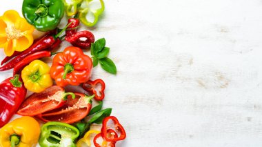 Tatlı renkli biber.