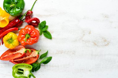 Tatlı renkli biber.