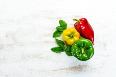 Tatlı renkli biber.