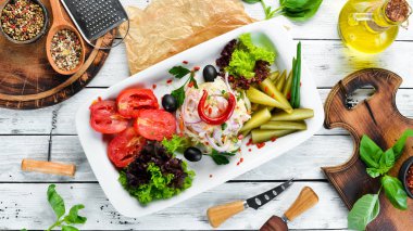 Bir tabaktabaktabaktabak tabaktabak tabak tabak tabak tabak tabak tabak tabak tabak tabak tabak tabak tabak tabak tabak tabak tabak tabak tabak tabak tabak tabak tabak tabak tabak tabak Ukrayna mutfağı. Restoran yemekleri. Üst te. Metniniz için boş alan.