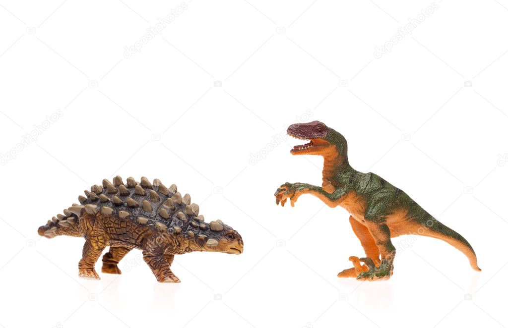 Children's toys on white background isolated
