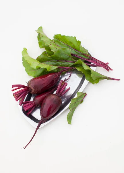 Cosecha Hojas Remolacha Joven Uso Recetas Cocina — Foto de Stock