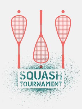 Kabak turnuvası tipografik klasik stensil sprey poster. Retro vektör illüstrasyonu.