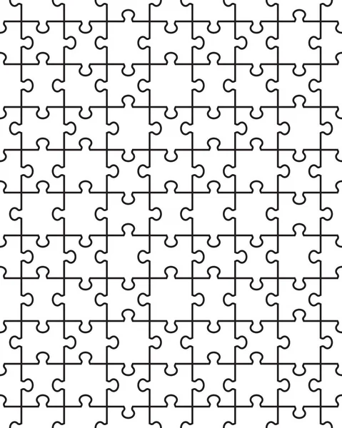 Samostatné Kusy Bílé Puzzle Bezešvé Ilustrace — Stockový vektor
