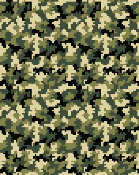 Modèle Camouflage Mode Numérique Impression Militaire Illustration Sans Couture Papier — Image vectorielle