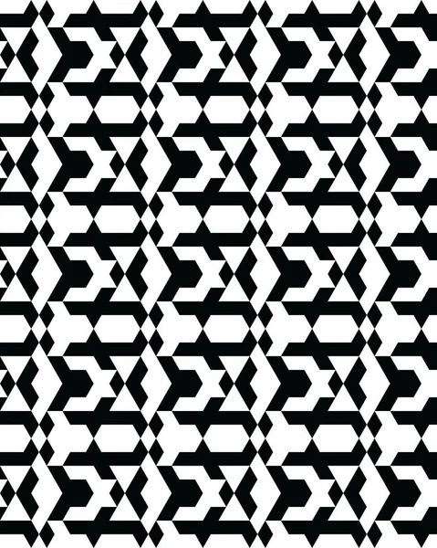 Naadloze Monochroom Geometrische Patronen Ontwerpen Voor Verpakking Afdrukken Covers Kaarten — Stockvector